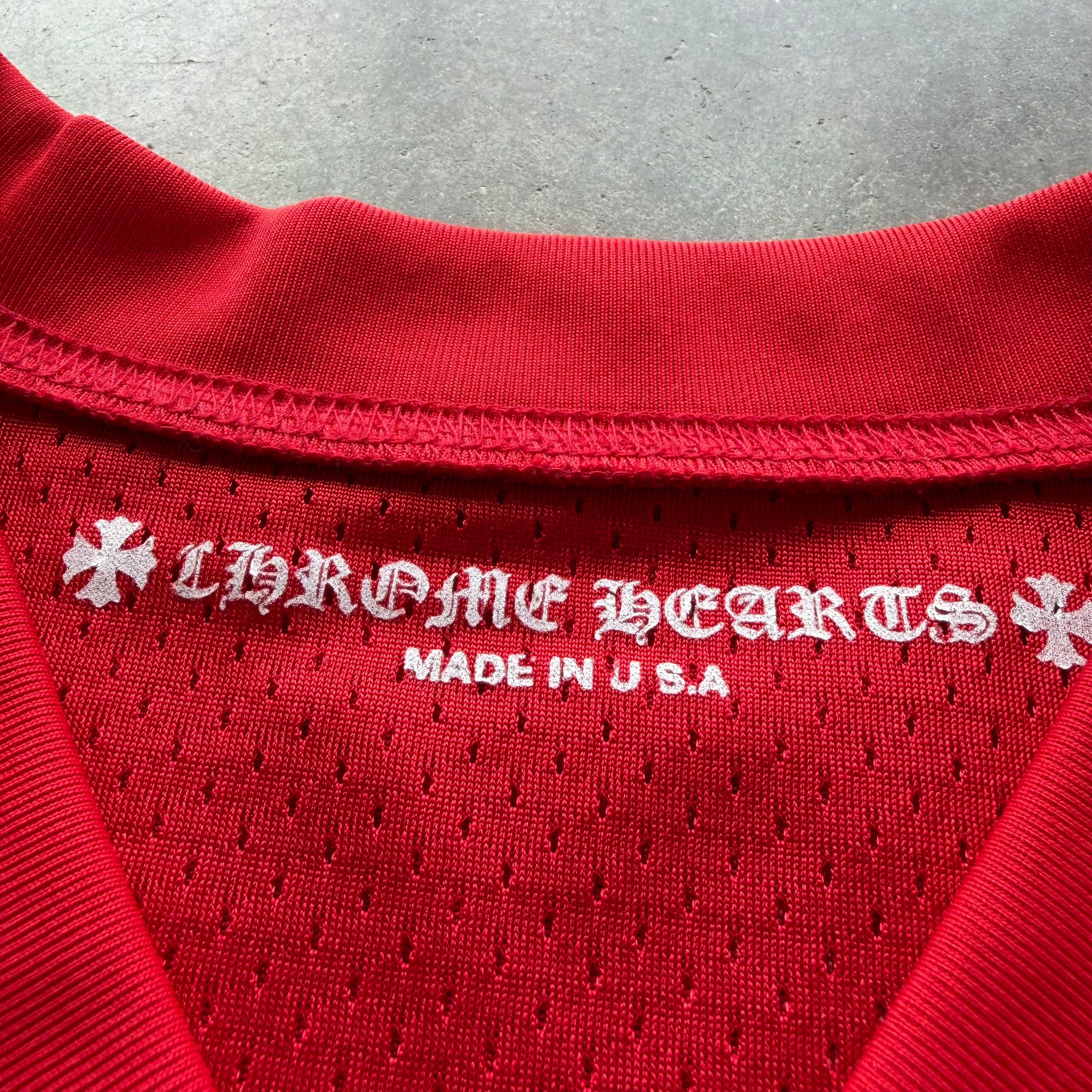 L Chrome Hearts Matty Boy Mesh Jersey Red