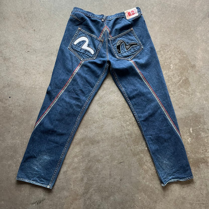38x34 00s Bootleg Evisu Jeans