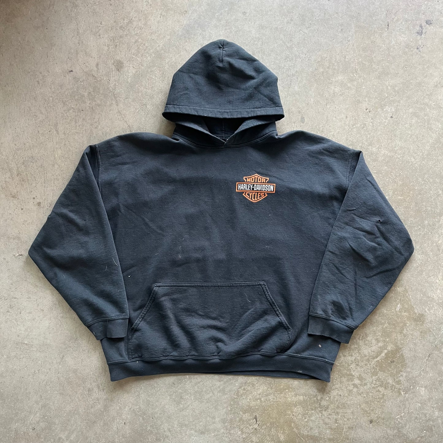 XXL 90s Faded Harley Hoodie