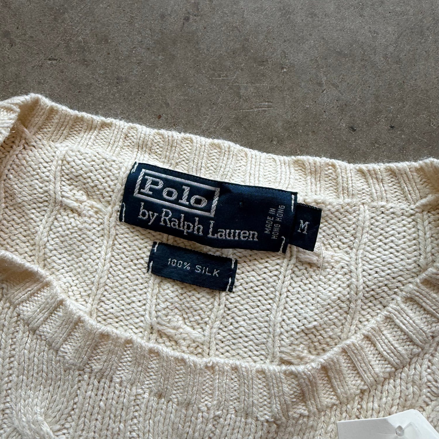 M Brand New Silk Polo Sweater