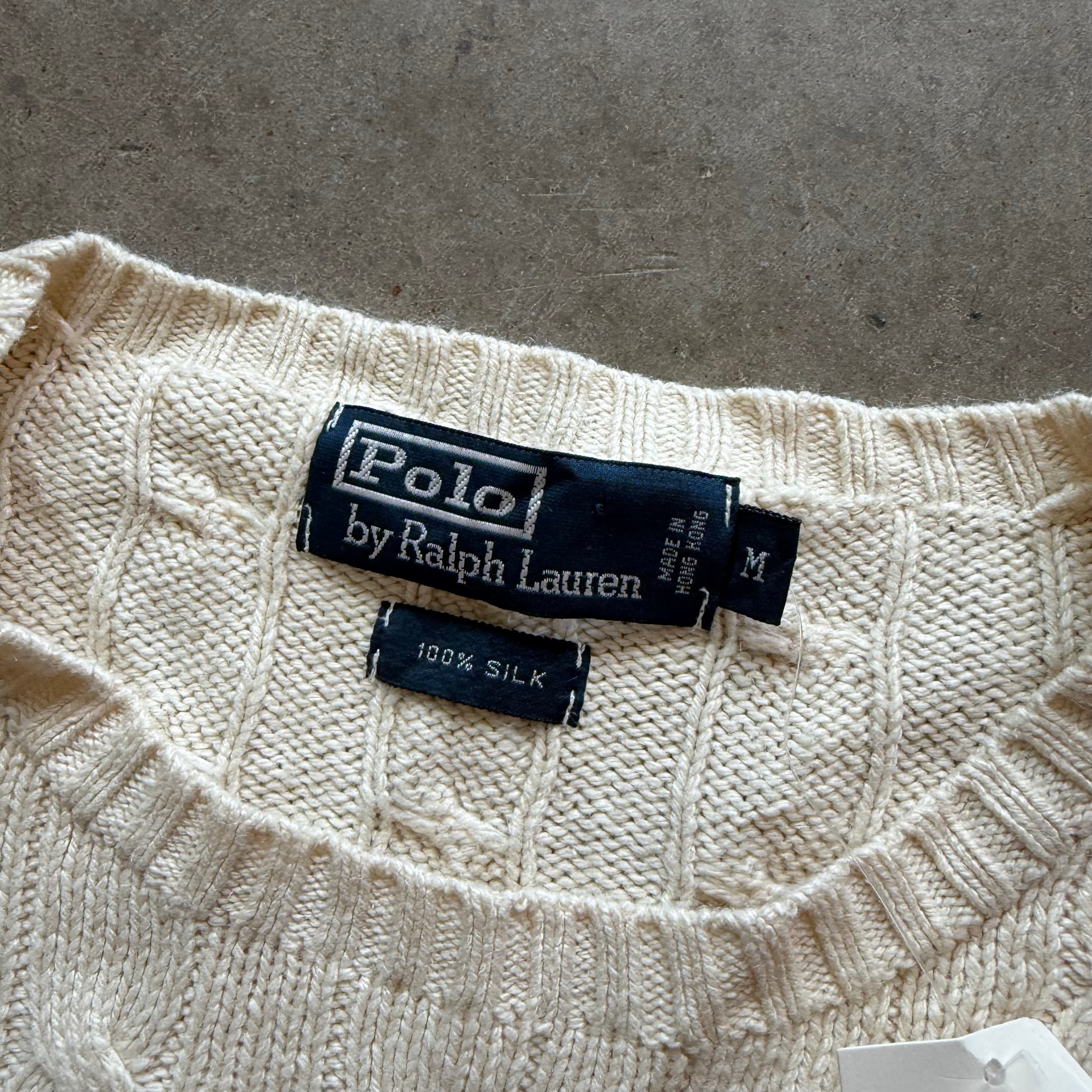 M Brand New Silk Polo Sweater