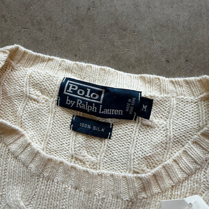 M Brand New Silk Polo Sweater