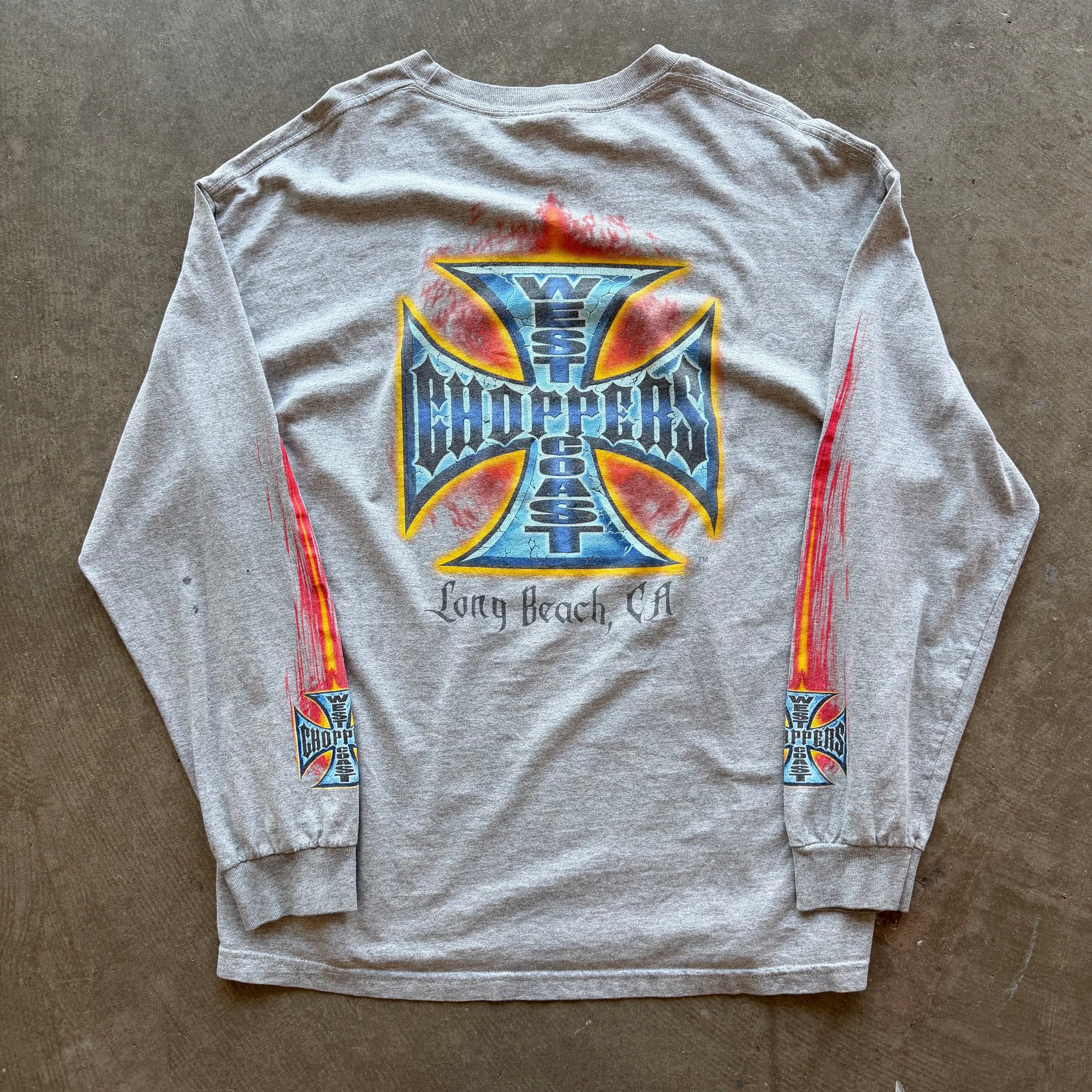 XL West Coast Choppers Flame L/S