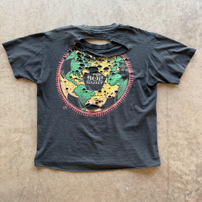L Thrashed Bob Marley Liquid Blue Tee