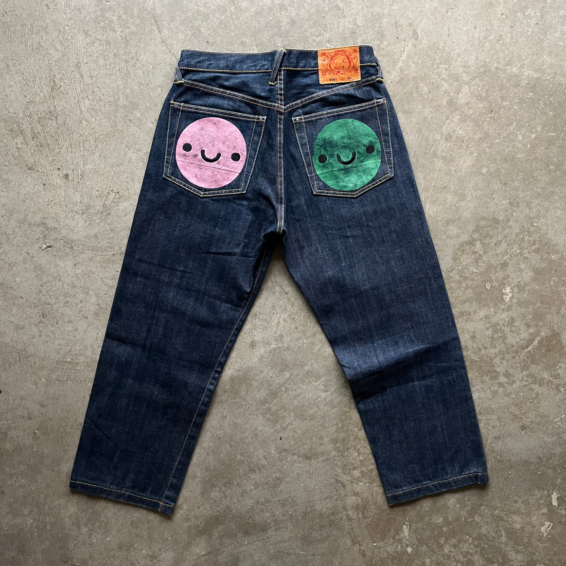 30x26 00s Smiley Face Evisu Jeans