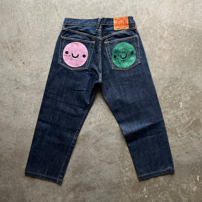 30x26 00s Smiley Face Evisu Jeans
