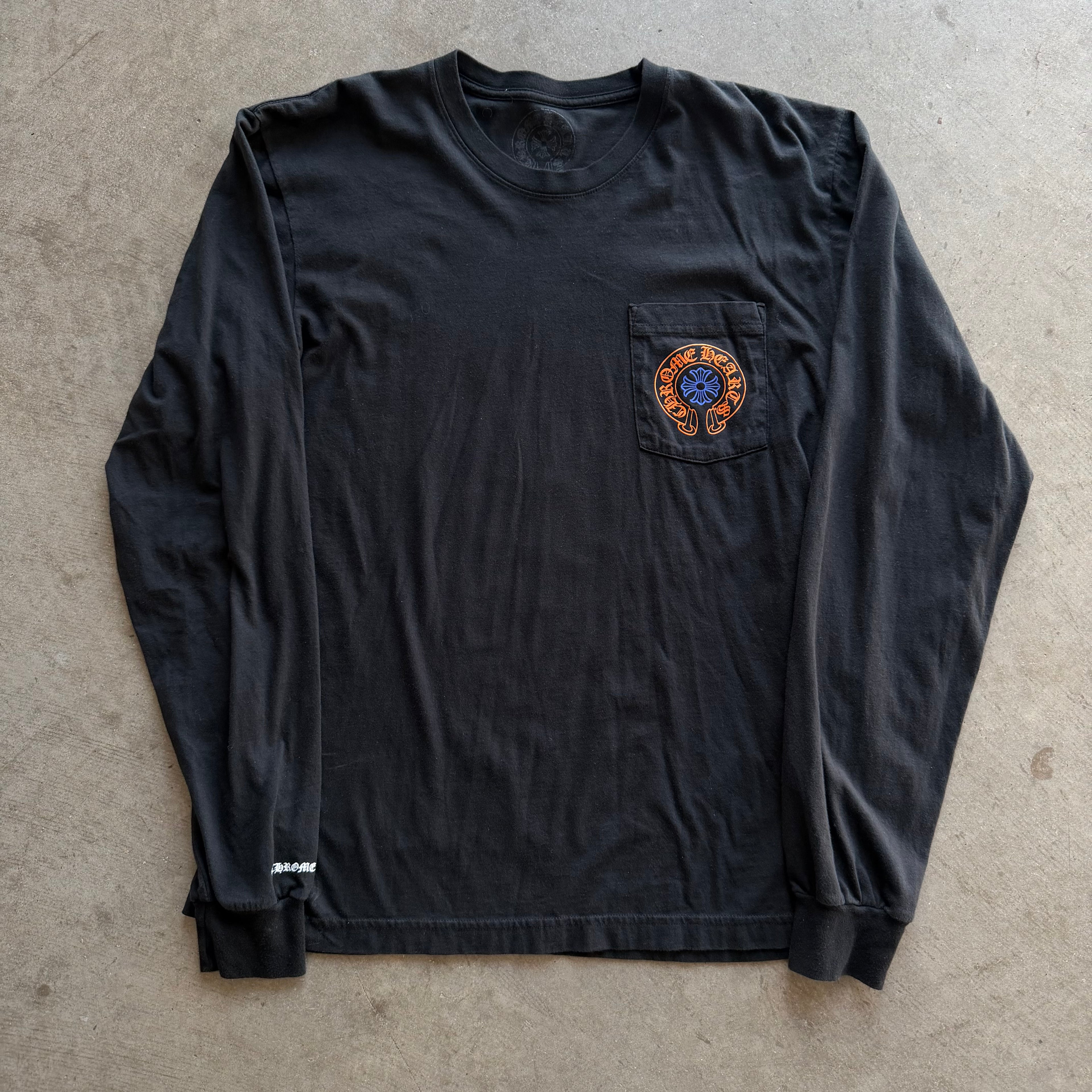 L Chrome Hearts Staff Tee Orange Blue