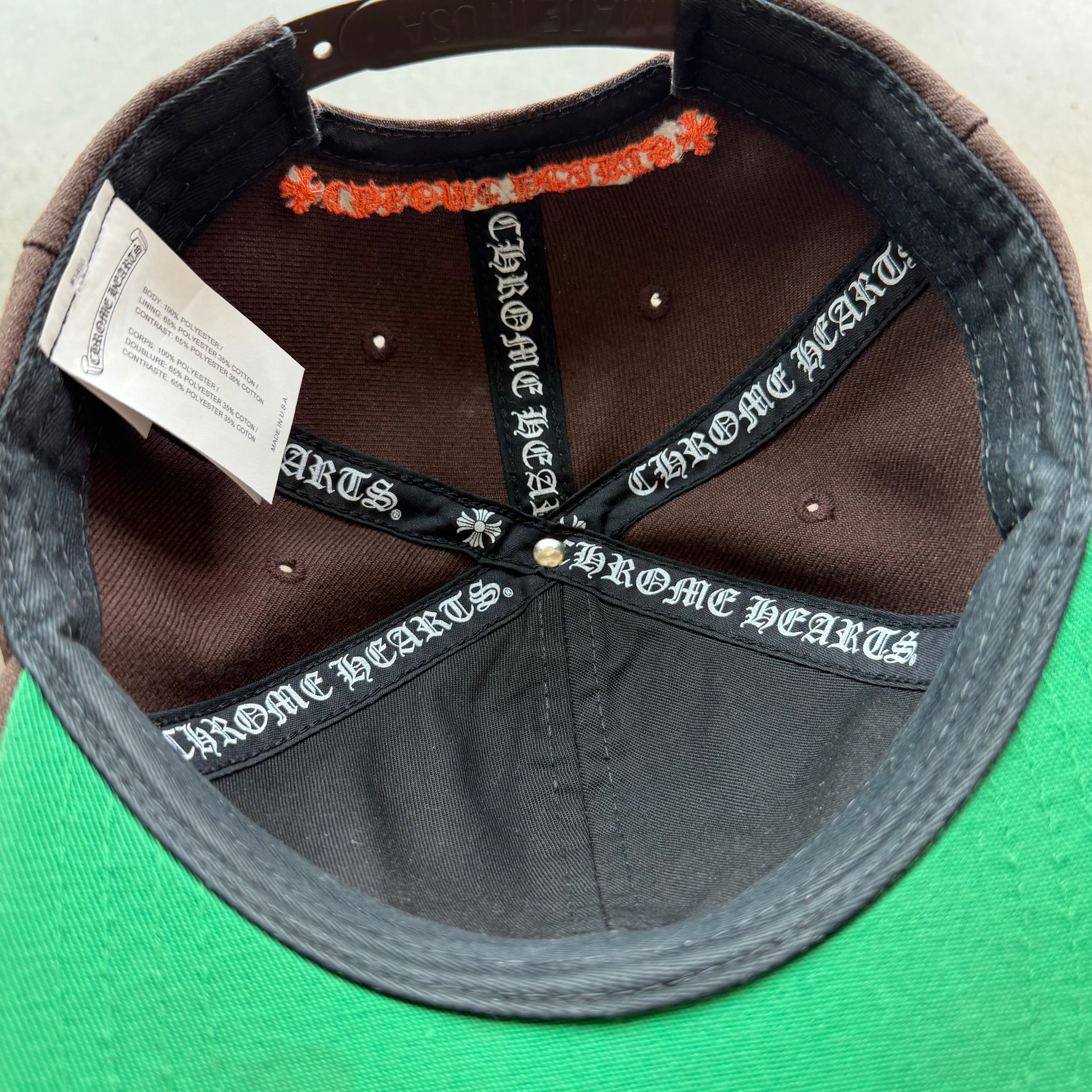 Chrome Hearts Baseball Hat Brown Orange