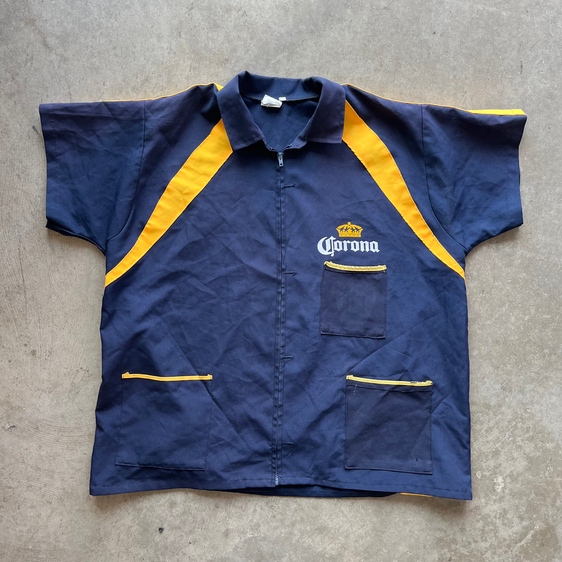 XL Corona Futbol Full Zip Polo