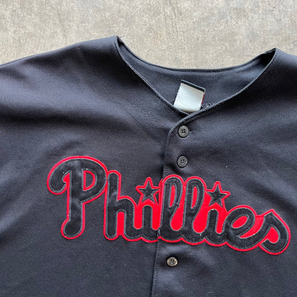 XXL 00s Black Phillies Jerseys