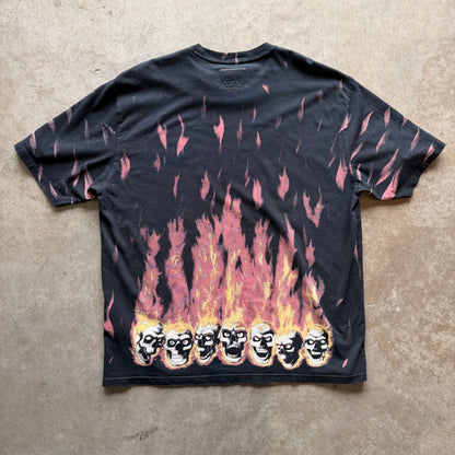 L Supreme x Margiela Flaming Skull Tee