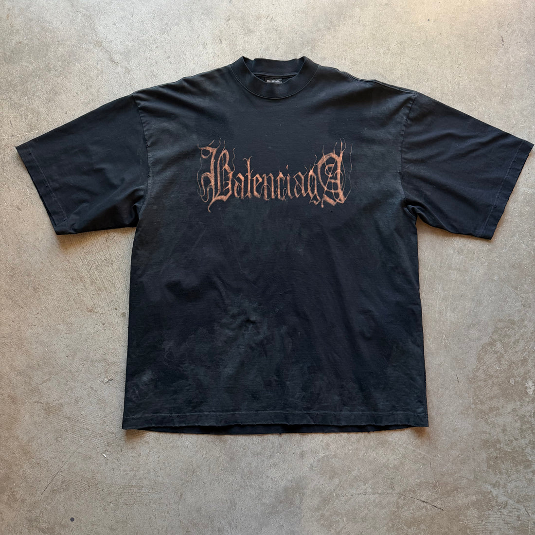 XL Balenciaga Heavy Metal Logo Tee