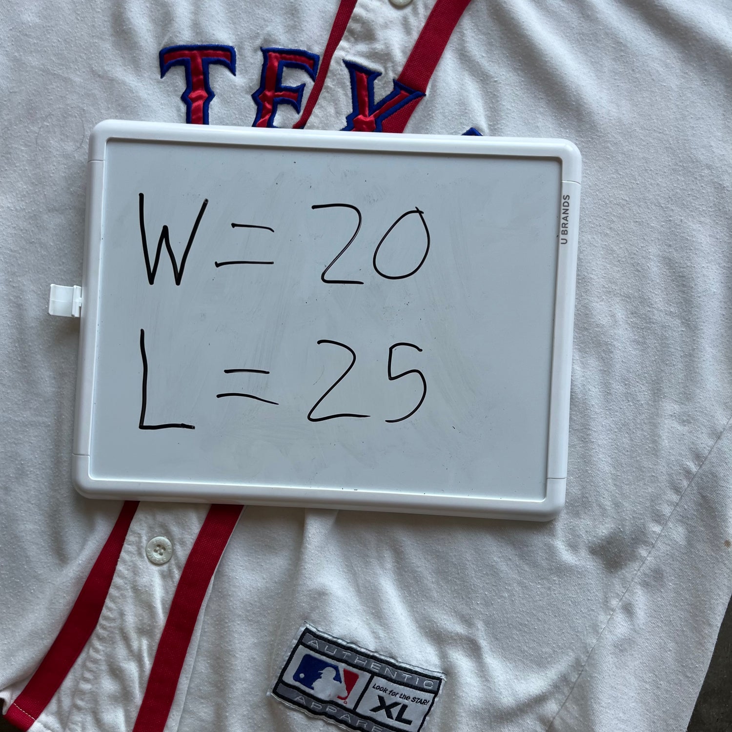 XL 90s Texas Rangers Jersey