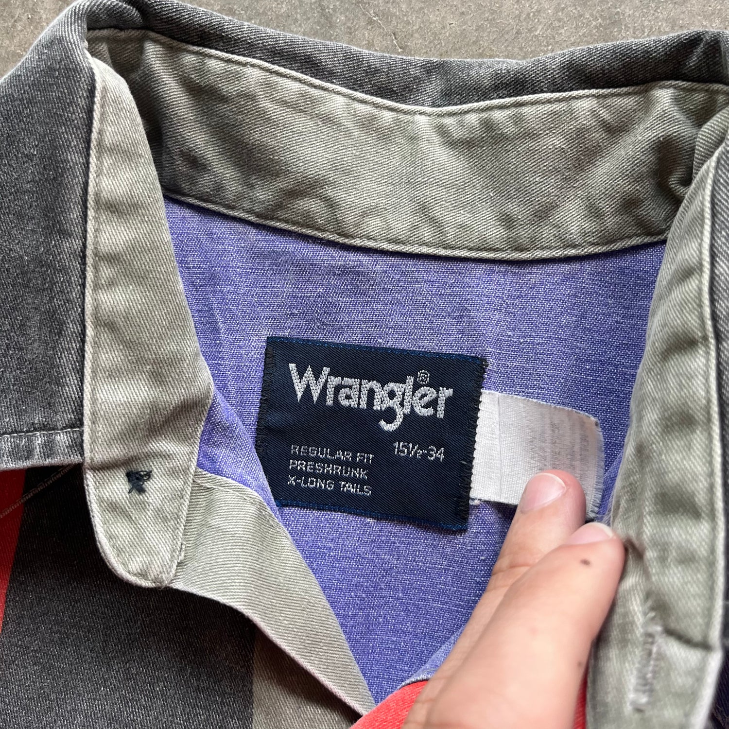 XL 90s Striped Wrangler Button Up