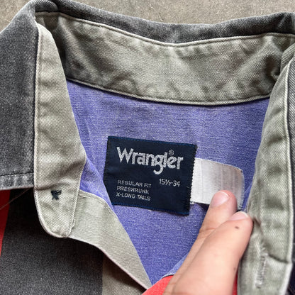 XL 90s Striped Wrangler Button Up