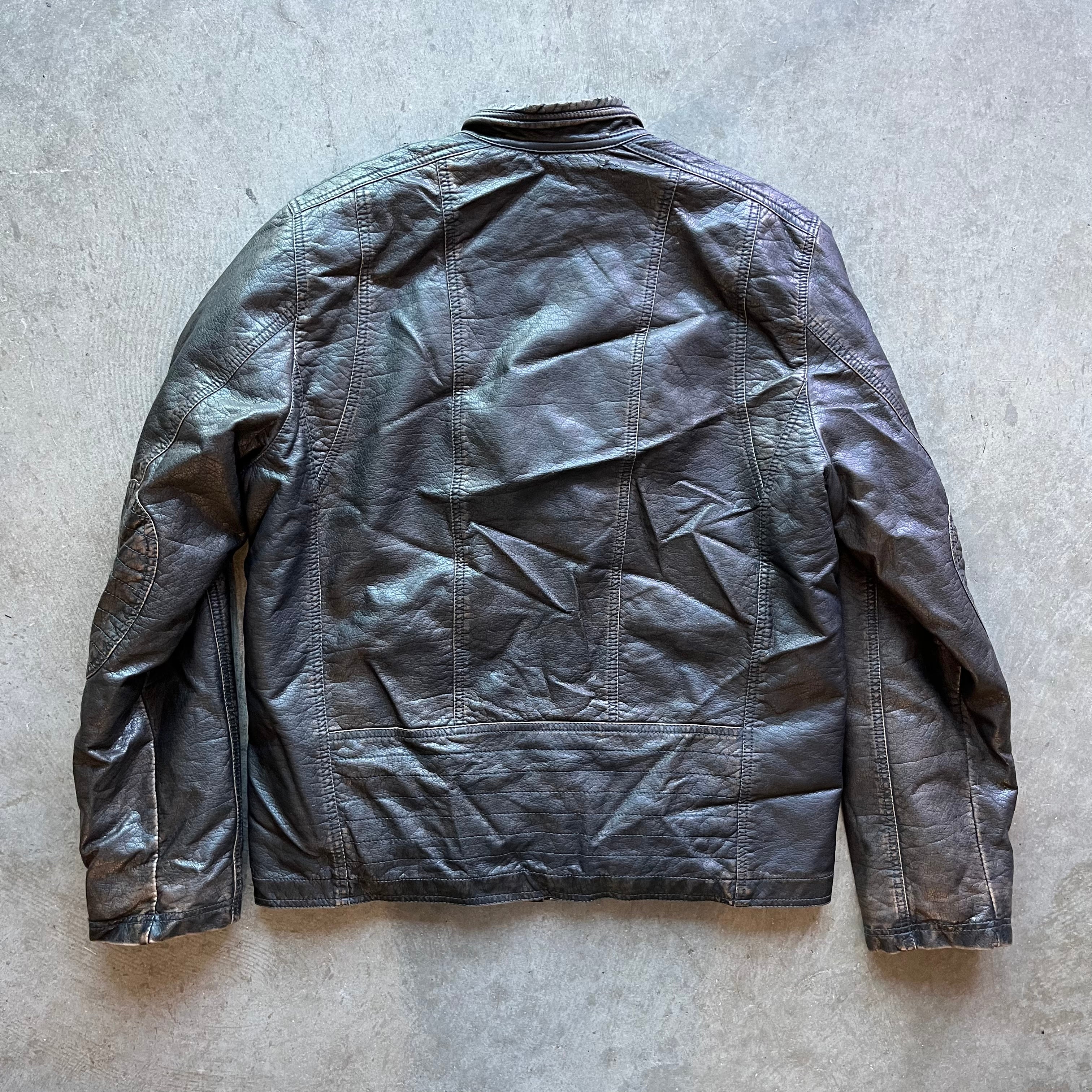 M 00s Faux Leather Levis Jacket