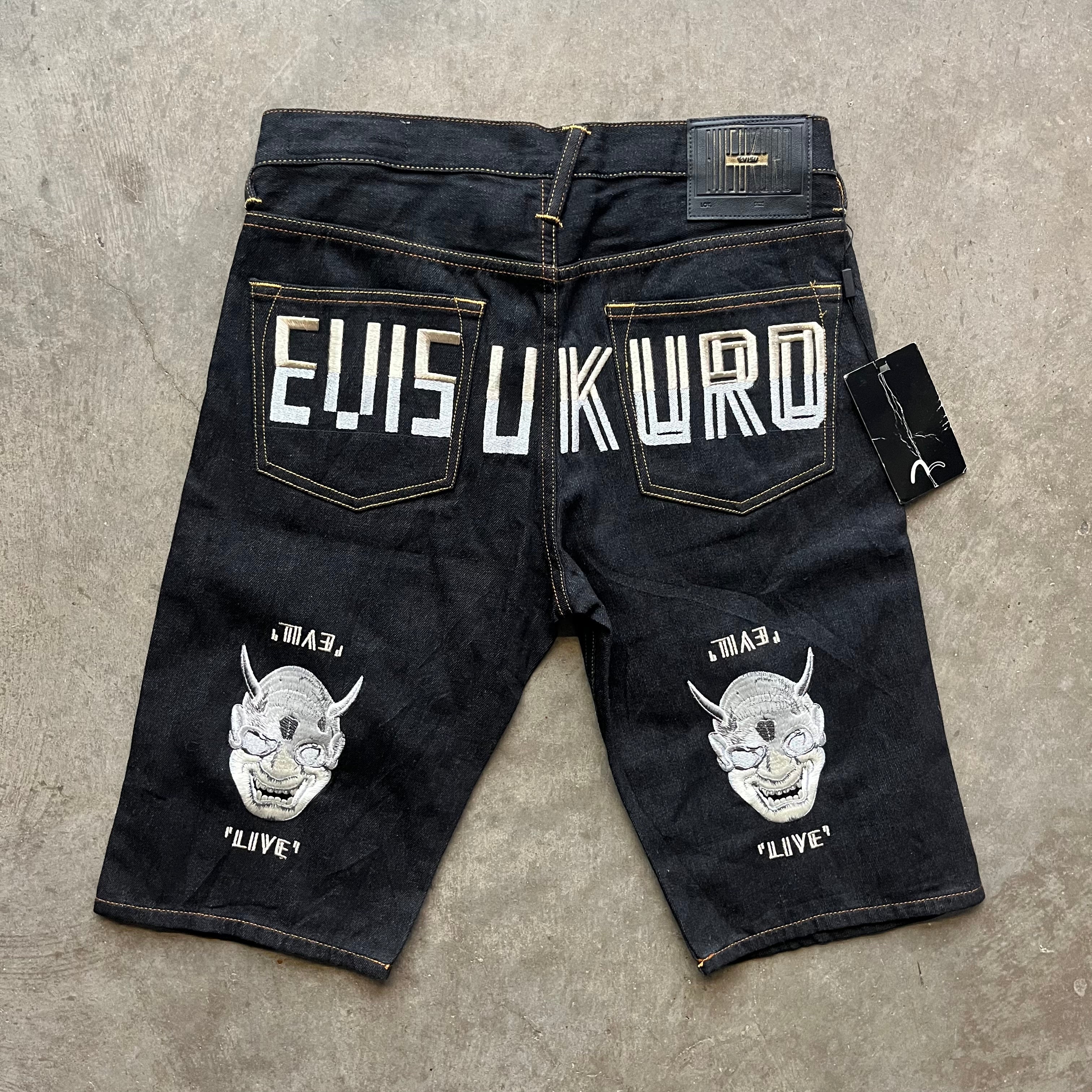 32w Brand New Evisu Kuro Shorts
