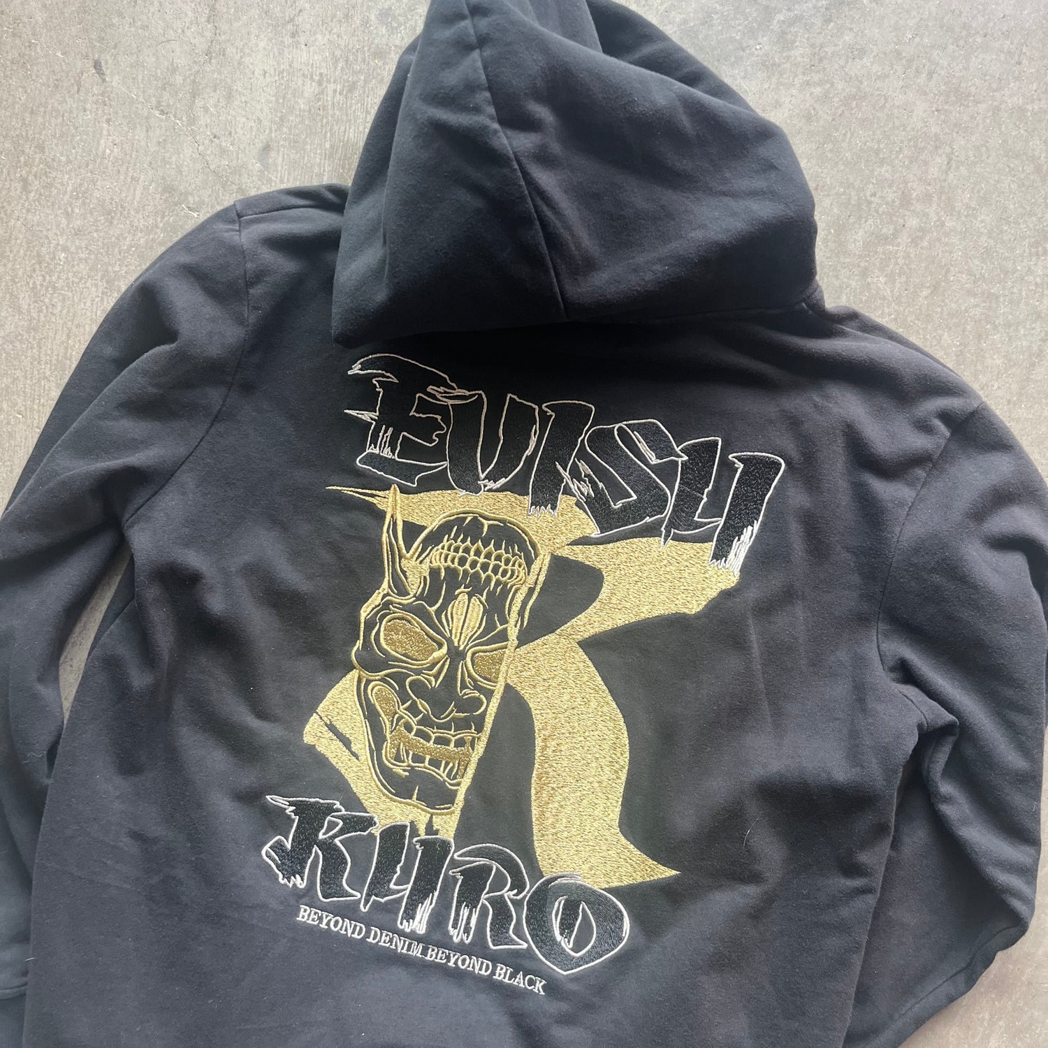 XL Gold Evisu Kuro Hoodie