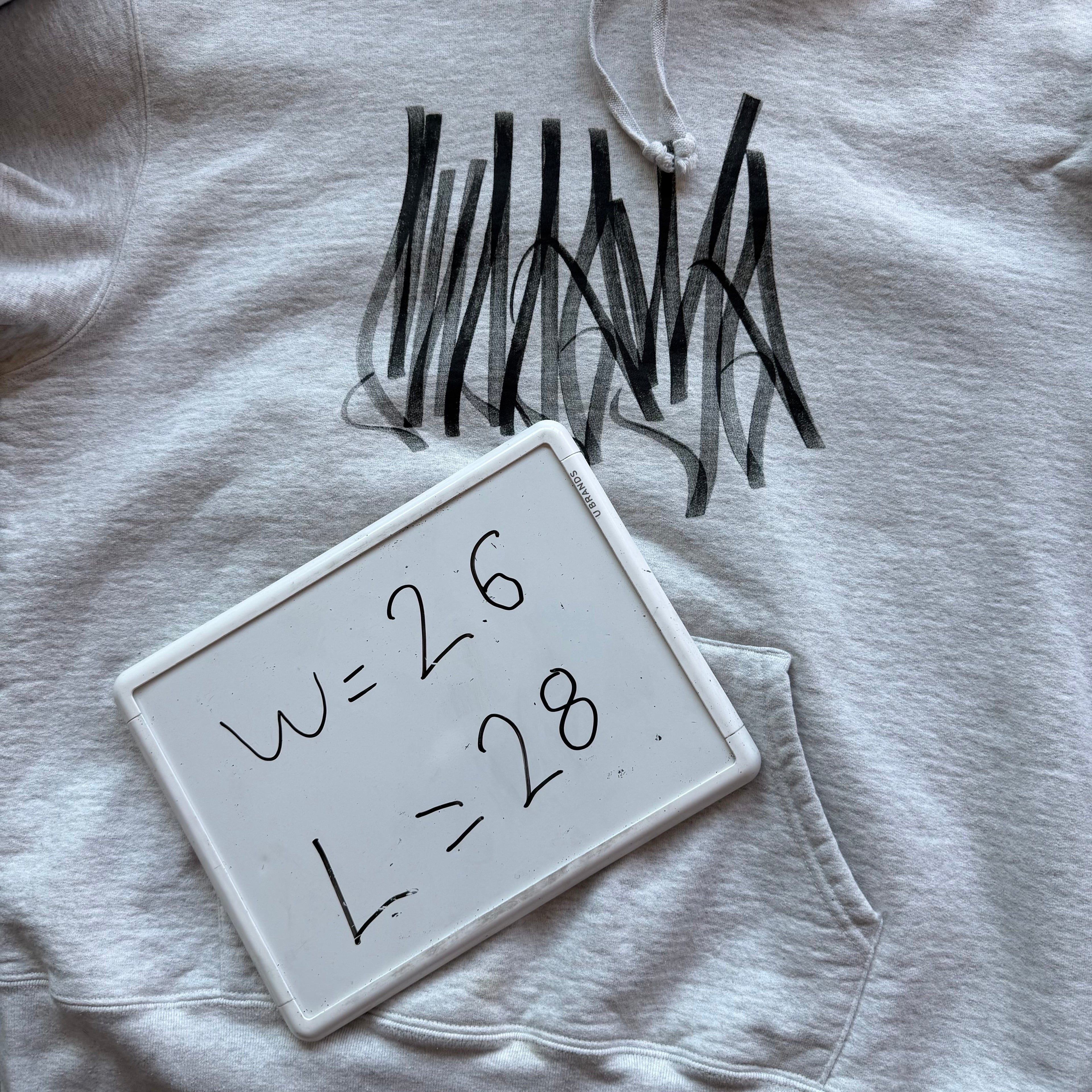 L Supreme Graffiti Logo Hoodie Gray