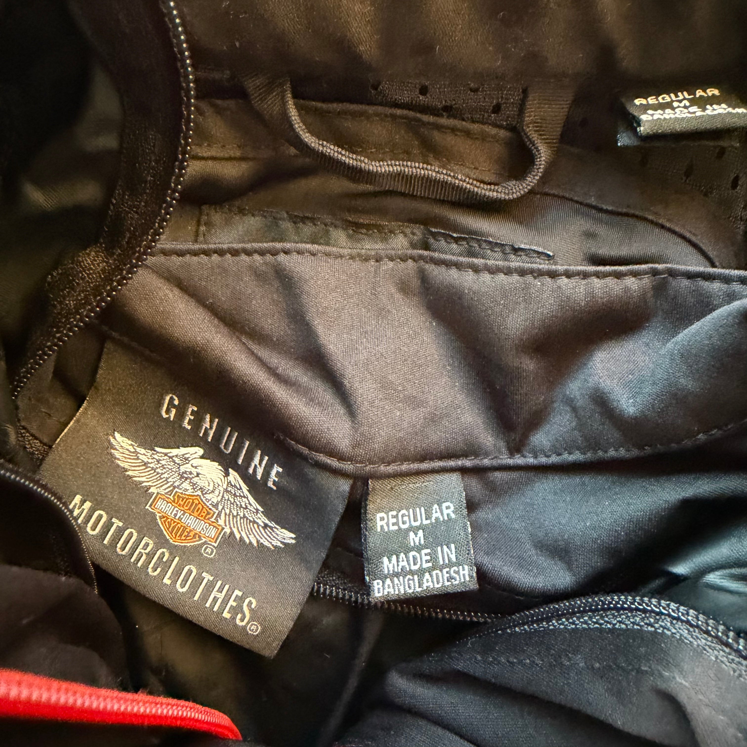 M 00s Padded Harley Biker Jacket