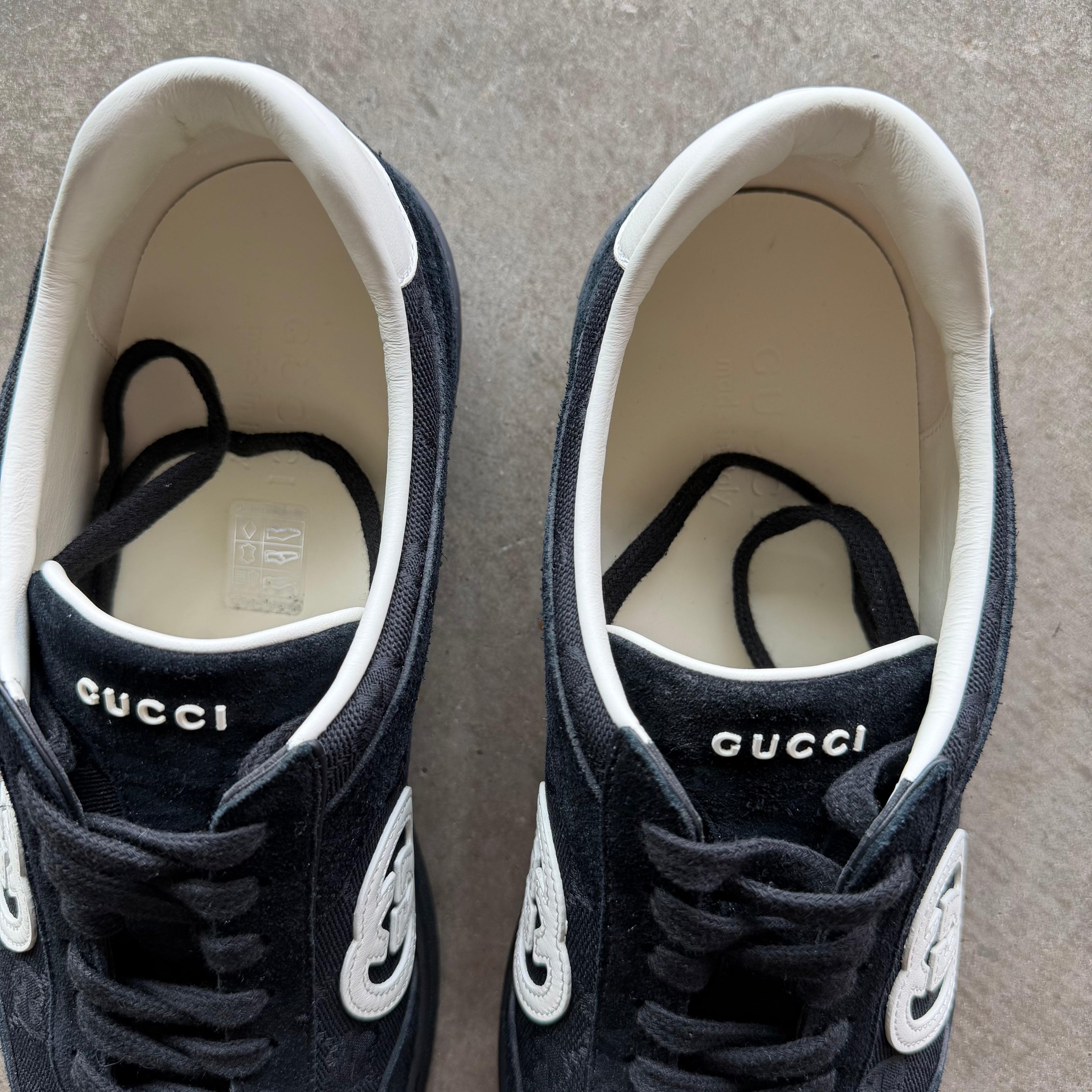 10.5 Gucci G75 Black Monogram