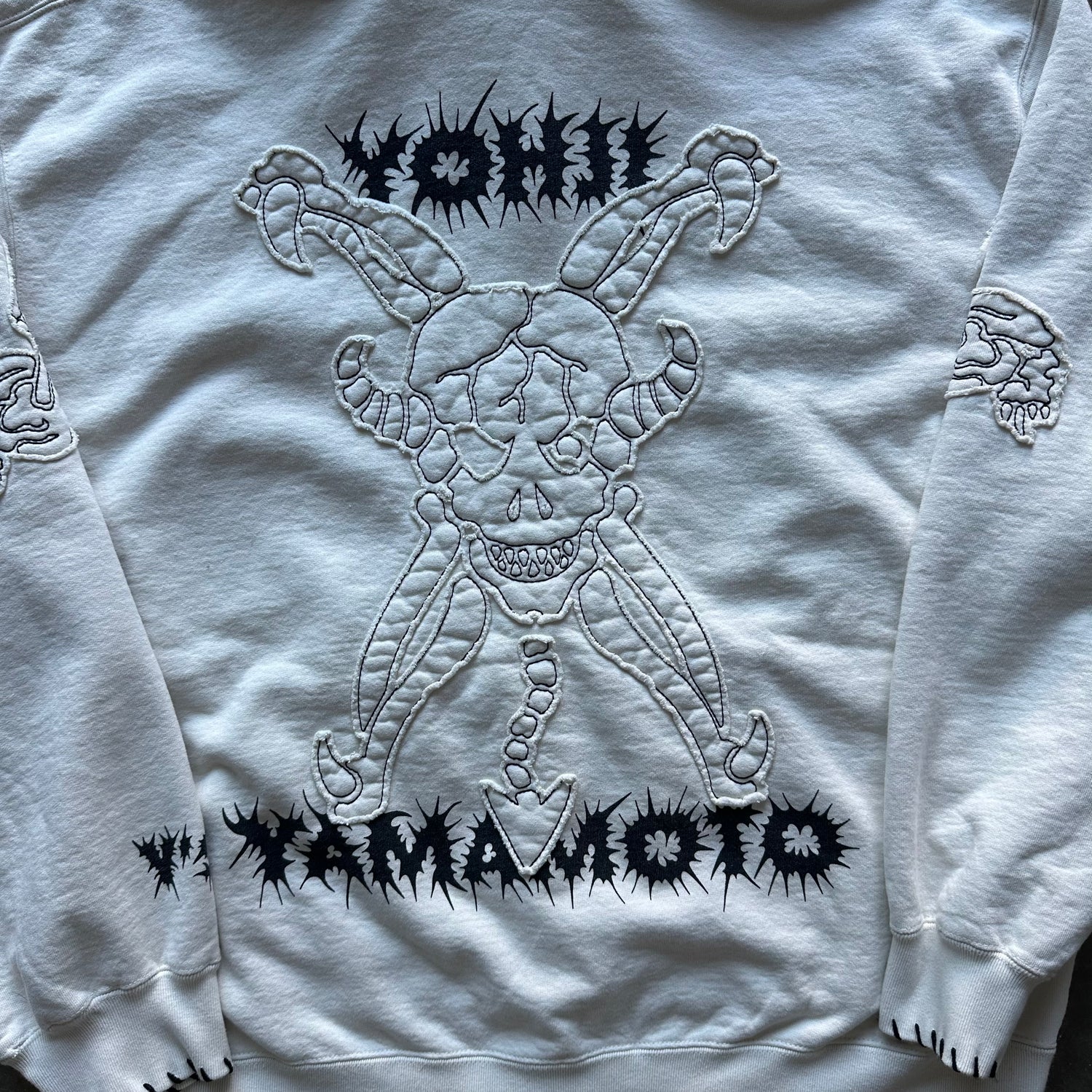 XXL Yohji x Supreme Cream Skull Full Zip