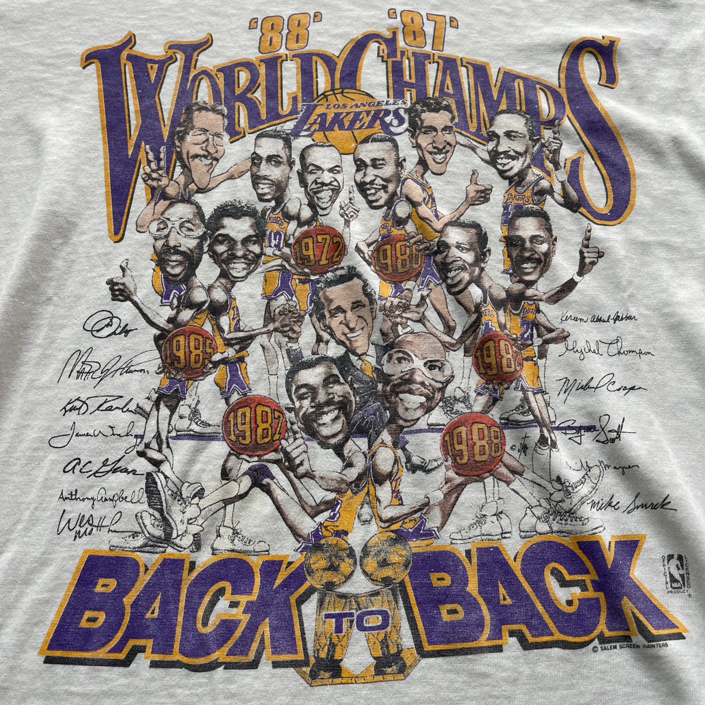 M 88 Lakers Championship Tee