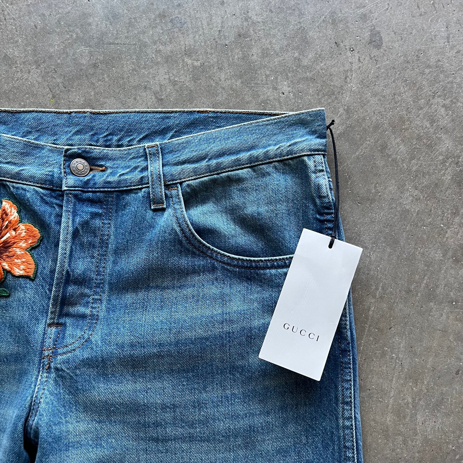 36x30 Gucci Snake Jeans DS