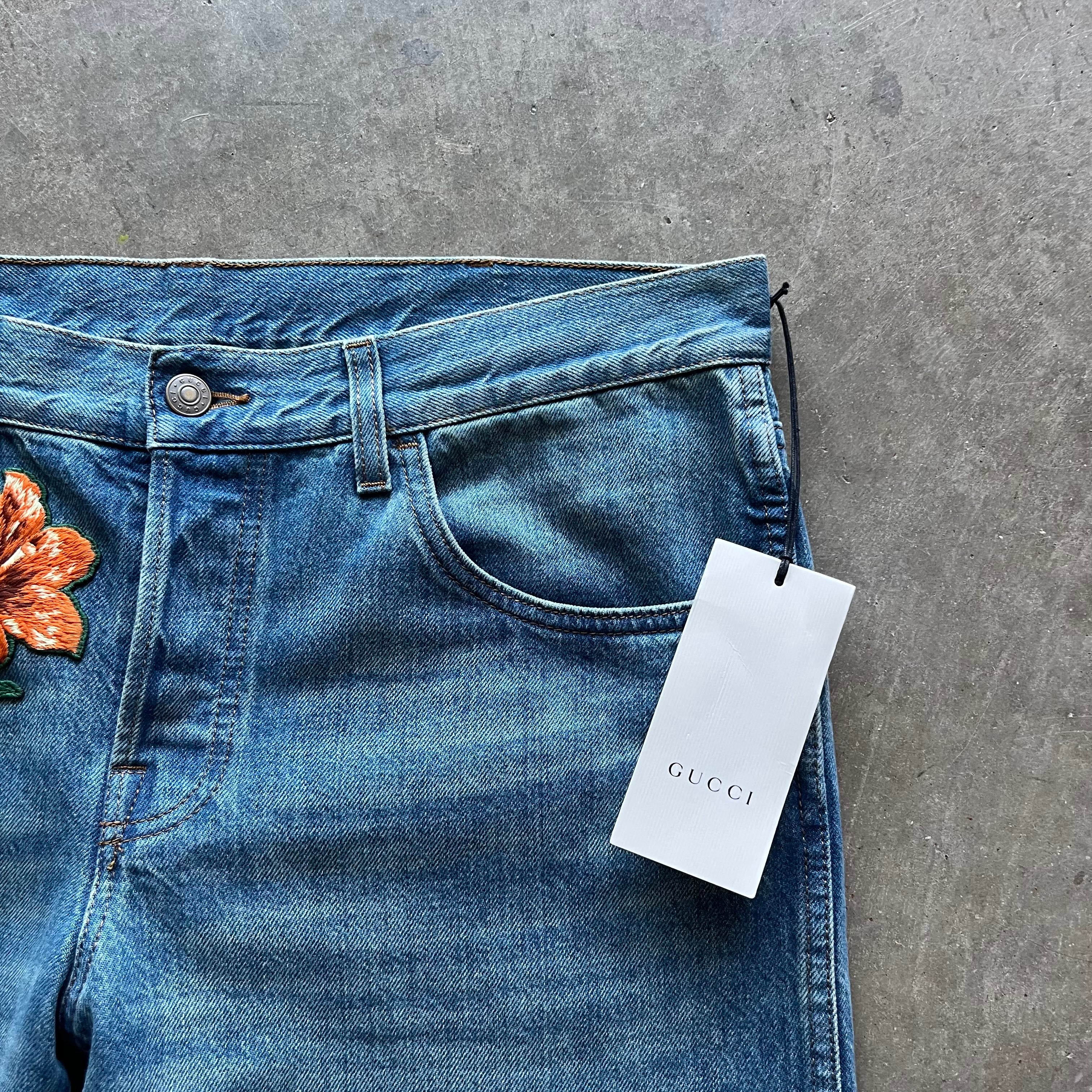36x30 Gucci Snake Jeans DS
