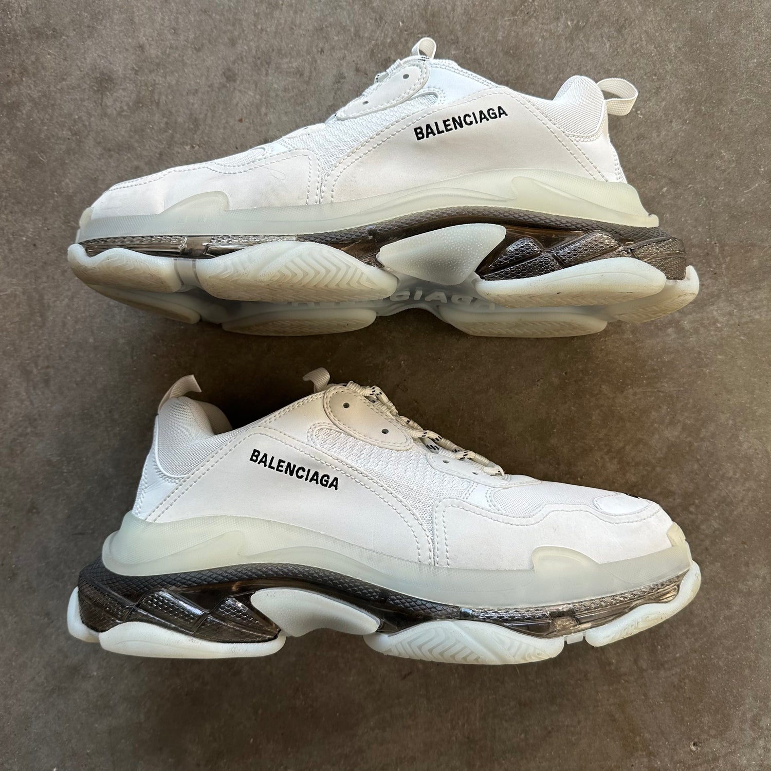 46 Used Balenciaga Triple S White