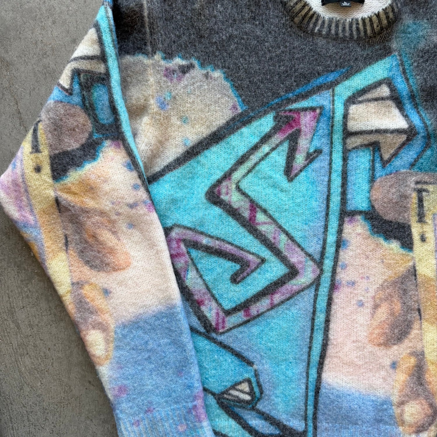 L Stussy Graffiti Sweater