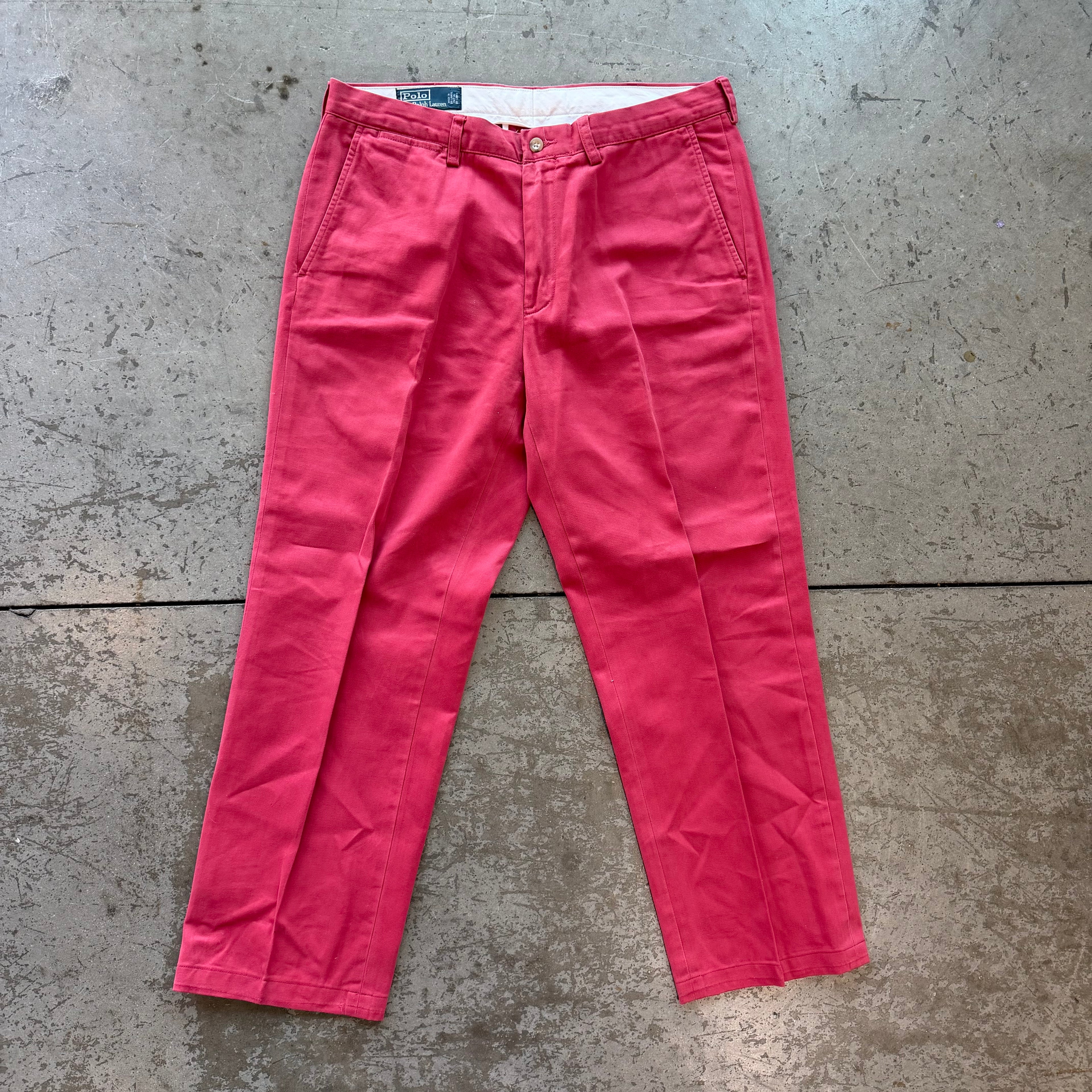 34x30 90s Pink Polo Pants
