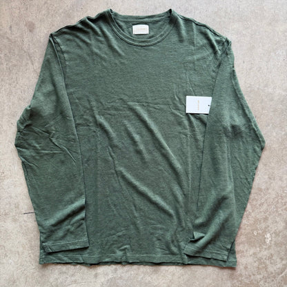 XL ALD Green Linen Tee