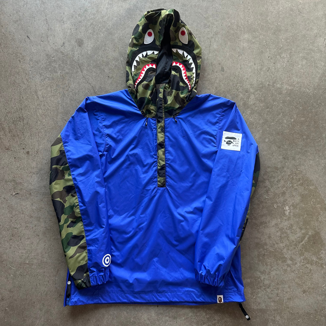 L Bape WGM Tigershark Anorak Hoodie