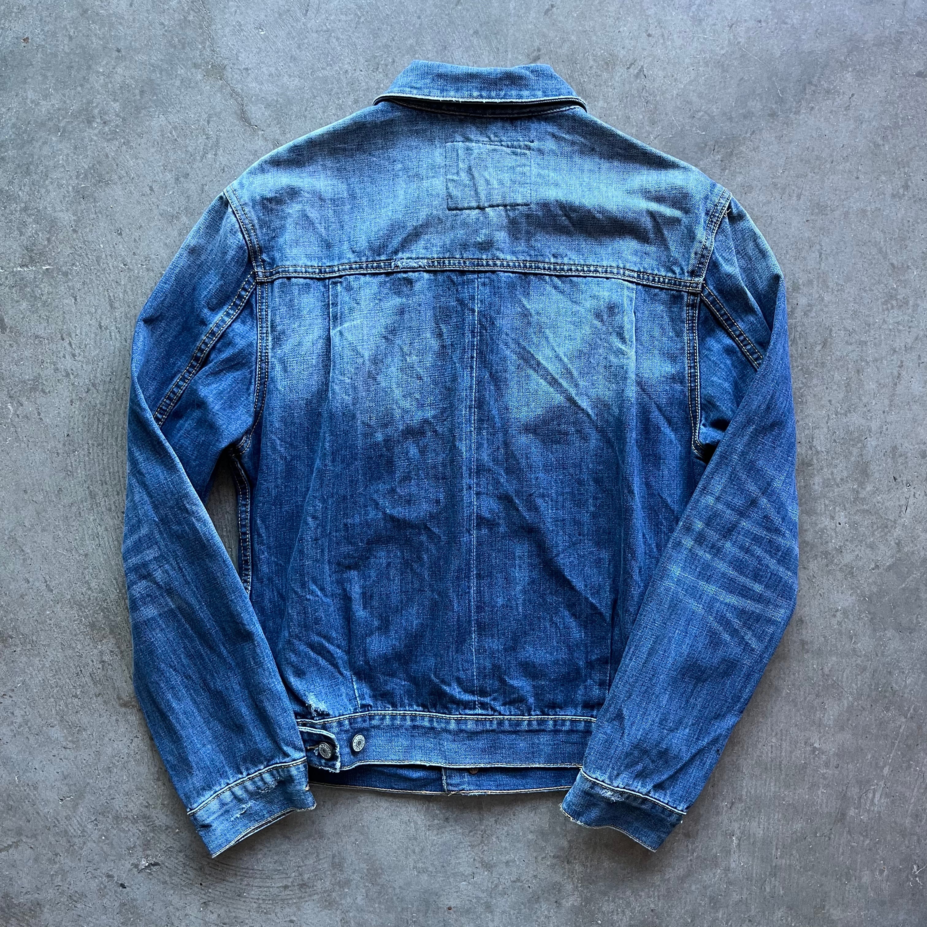 XL Blank Denim Evisu Jacket