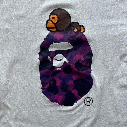 XXXL Bape Purple Logo Tee