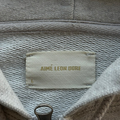 L ALD Roses Gray Zipup