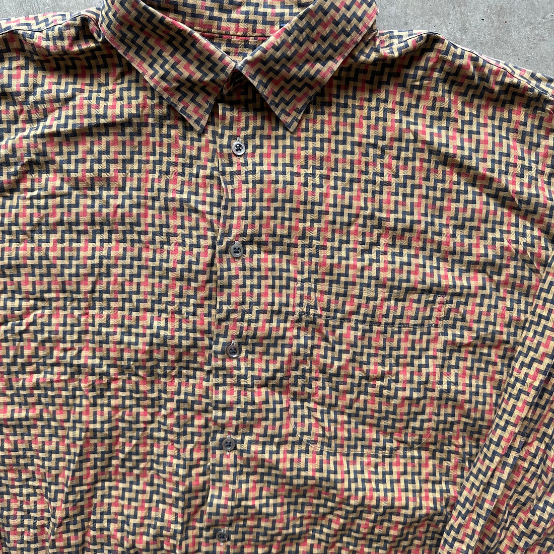 XXL Burberry Button Up