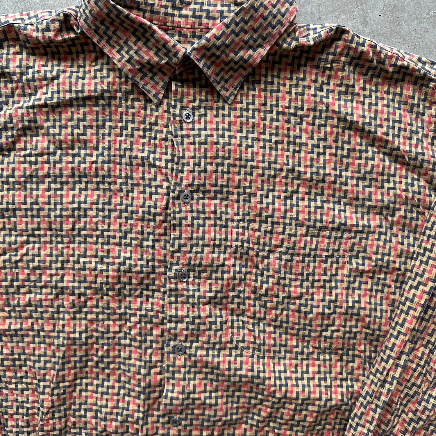 XXL Burberry Button Up