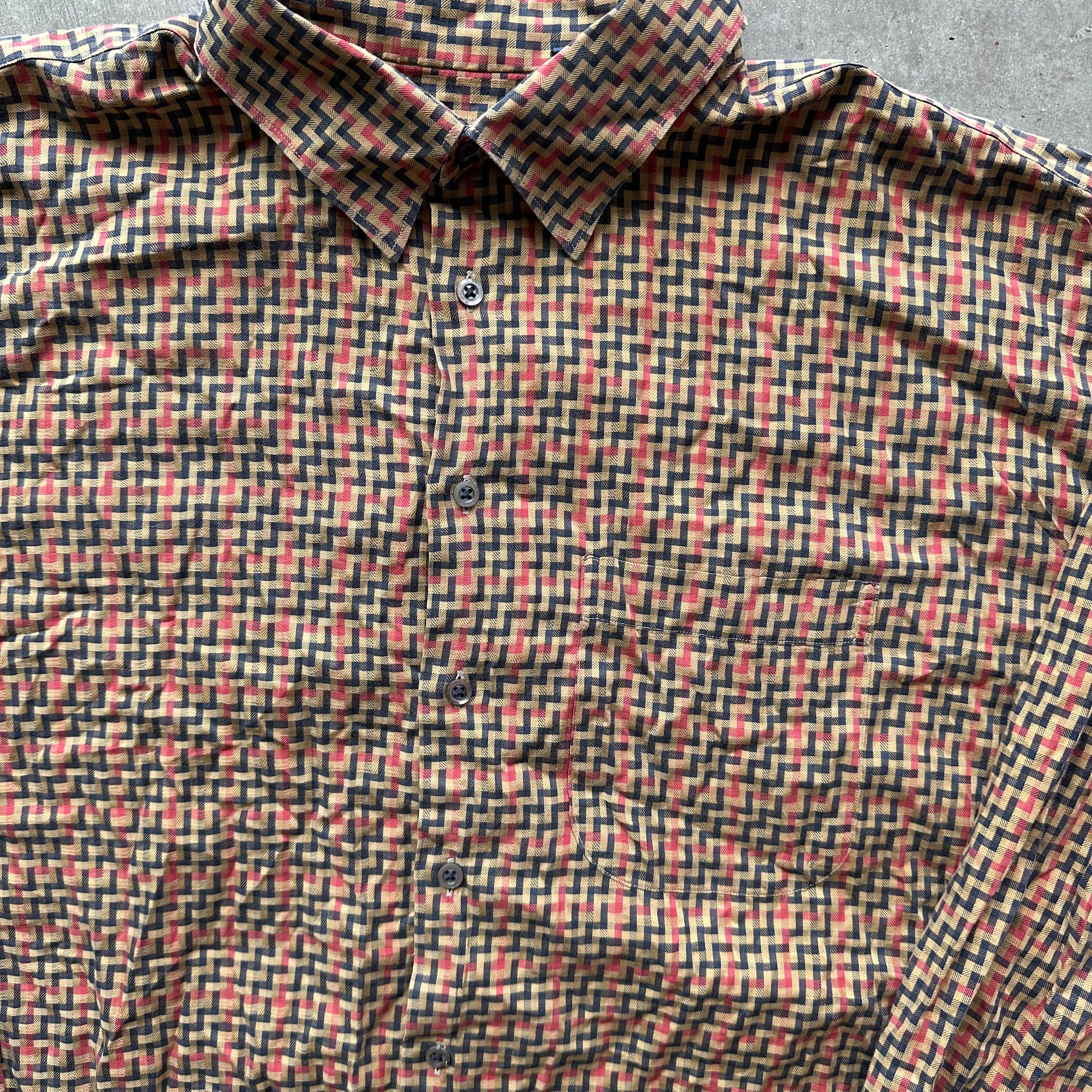 XXL Burberry Button Up
