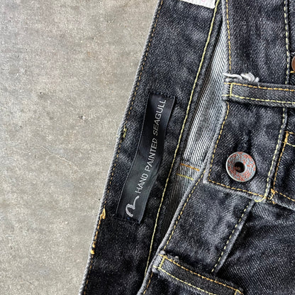 33x32 Hand Painted Evisu Jeans