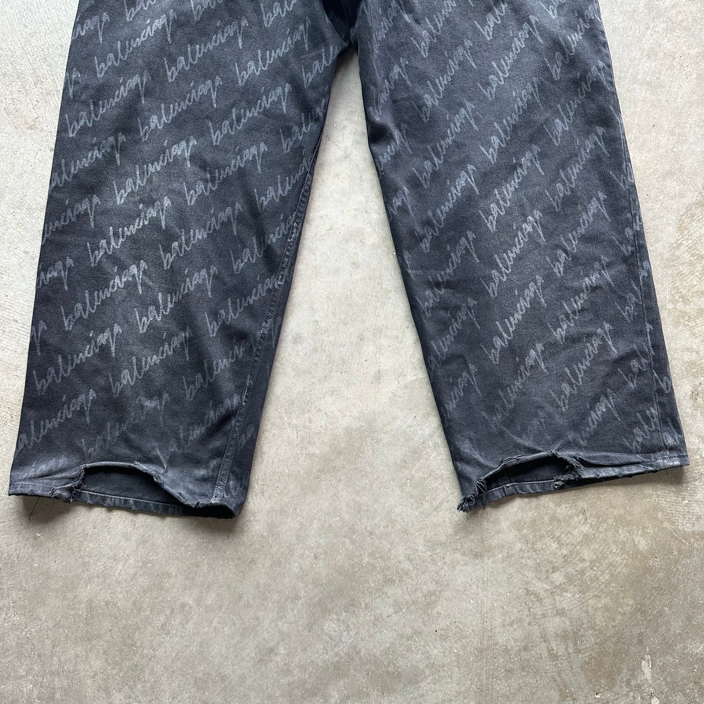 34w Balenciaga Script Denim
