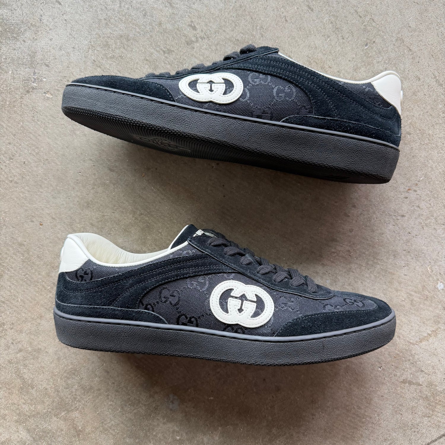 10.5 Gucci G75 Black Monogram