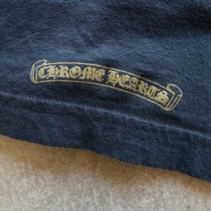 L Chrome Hearts Olive Neck Logo Tee