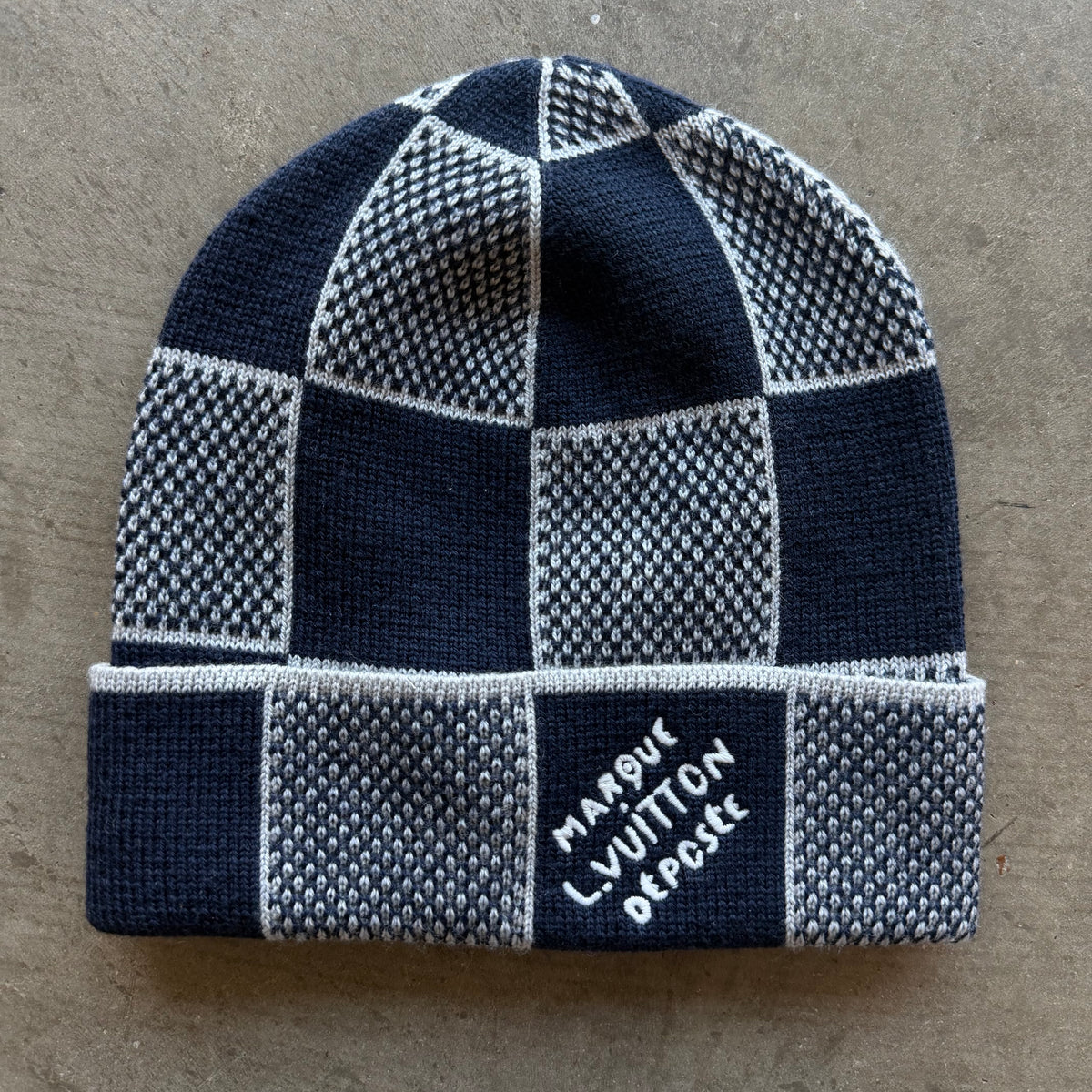 Louis Vuitton Damien Heritage Beanie Navy