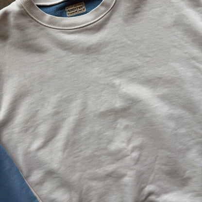 XL Kapital Bone Crewneck White Blue