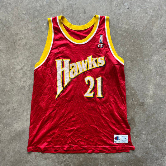 XL 90s Hawks Wilkins Jersey