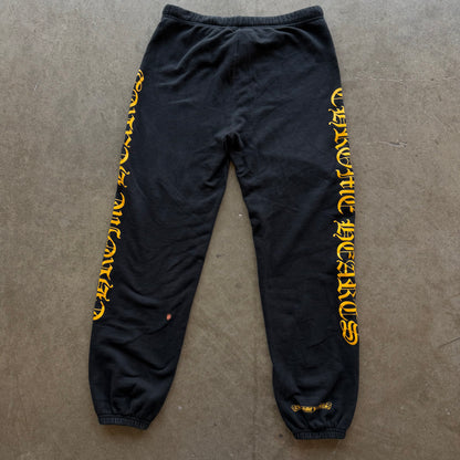 L Chrome Hearts Yellow Script Logo Sweatpants