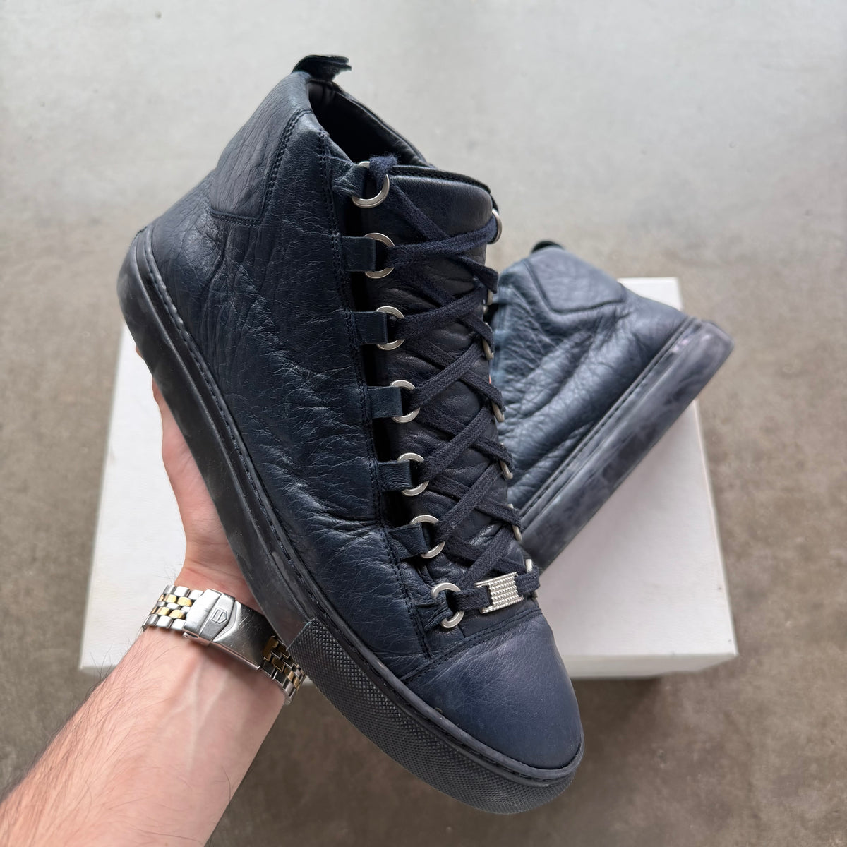 7 Balenciaga Arena High Navy