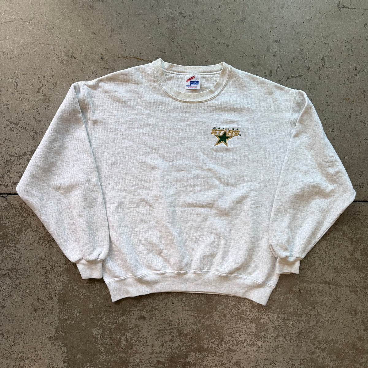 L 90s Dallas Stars Crewneck